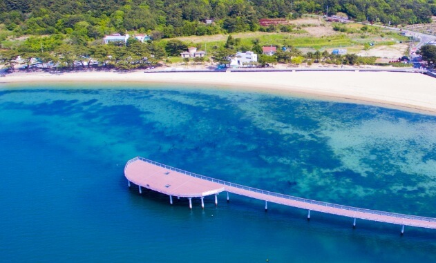 명사해수욕장-해상데크