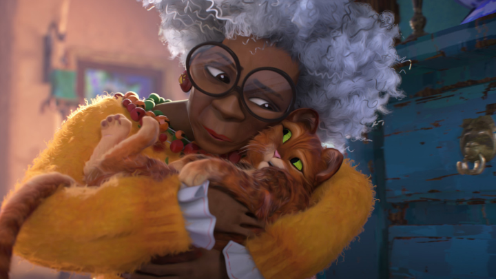 할머니와고양이