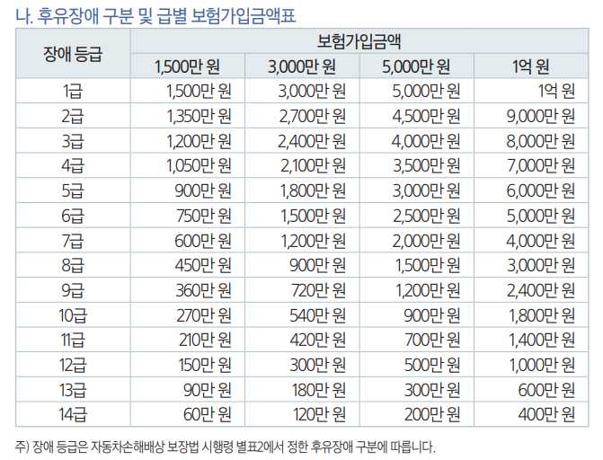 자기신체사고와 자동차상해