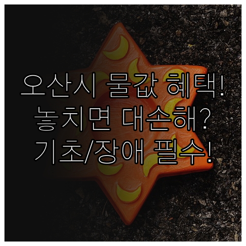 2025 오산시 다자녀 기초수급자 심..