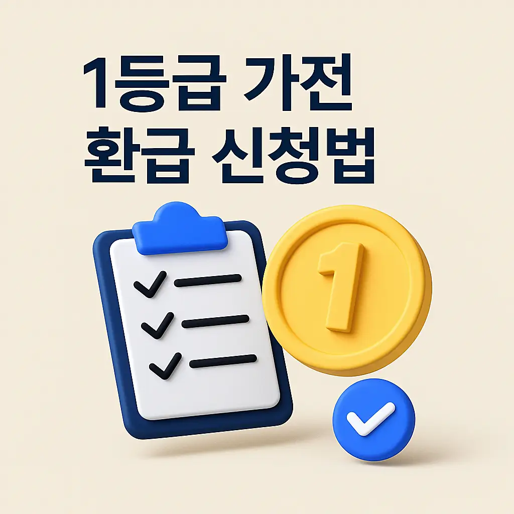 1등급 가전 환급 신청법