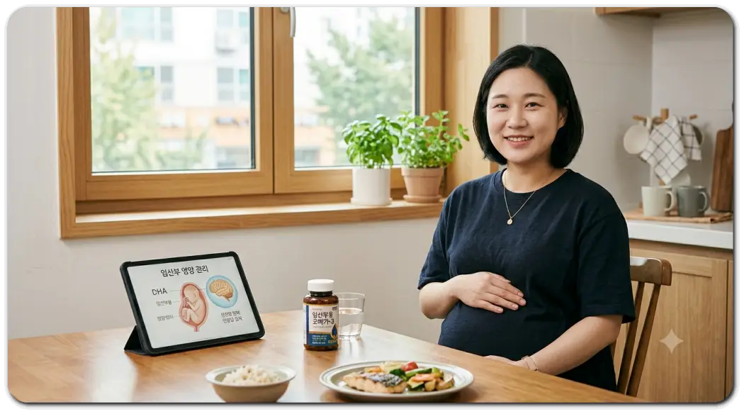식물성-알티지-오메가3-복용하는-임산부
