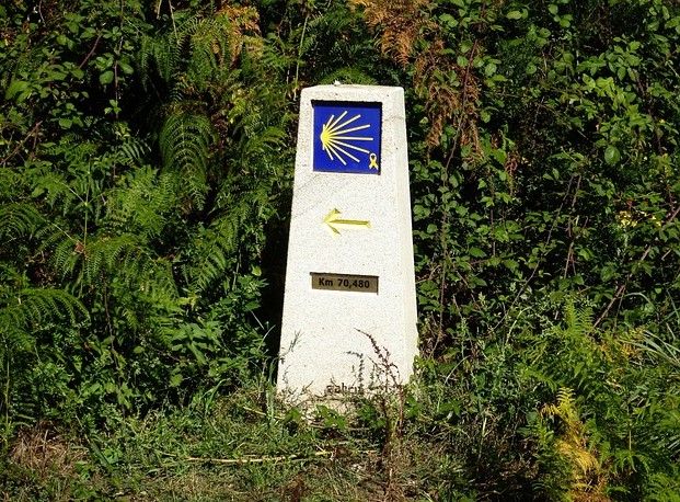 산티아고 방향 사진