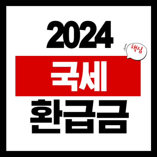 2024년 국세 환급금