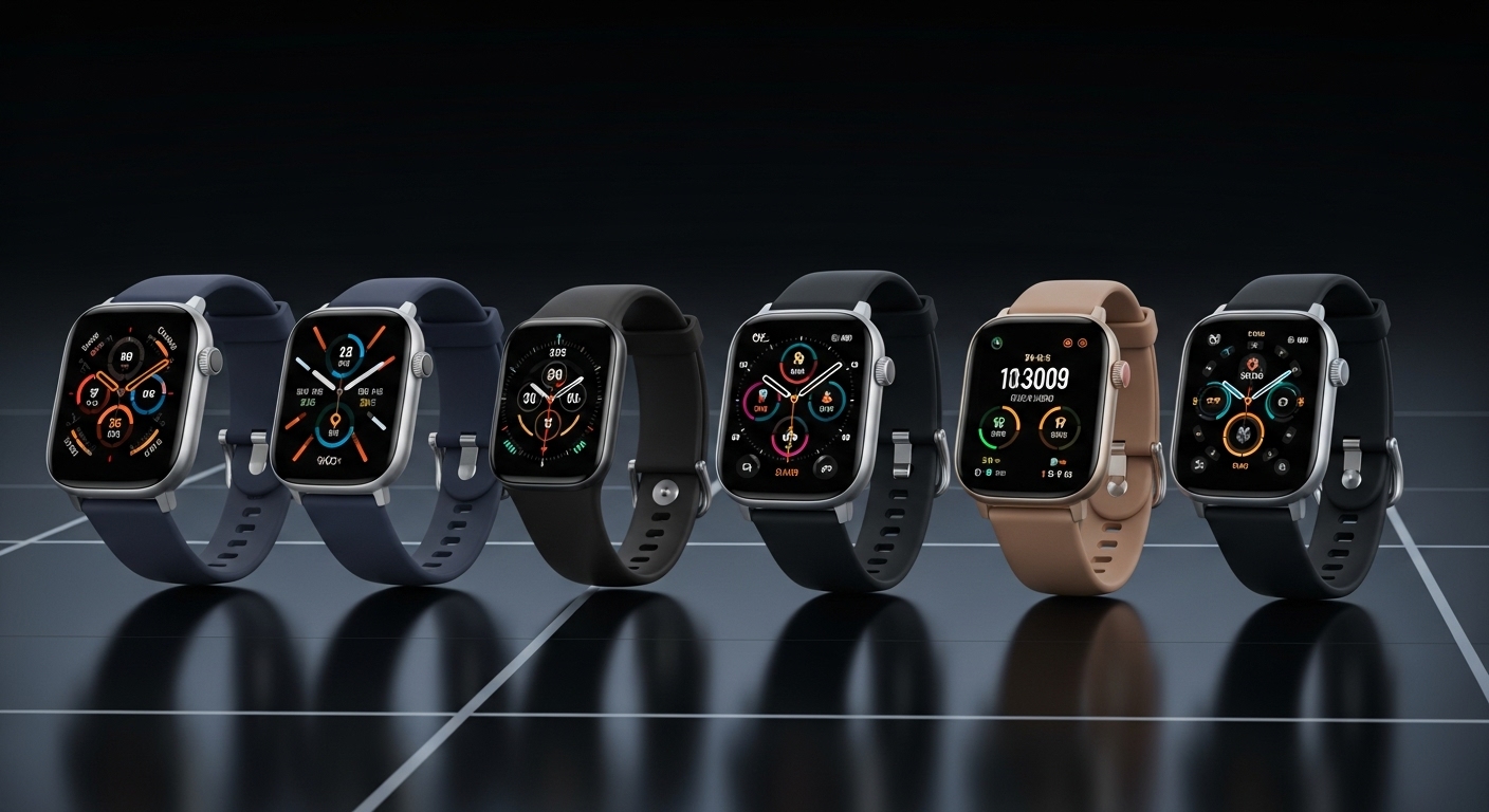 2025년에 주목받는 최신 스마트워치 및 헬스 트래커 모델들.
