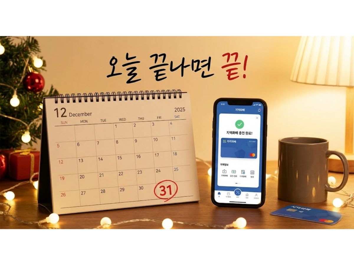 12월 31일 종료! 지역화폐 인센티브 및 카드 소득공제 막차 타는 법 (안 하면 손해)