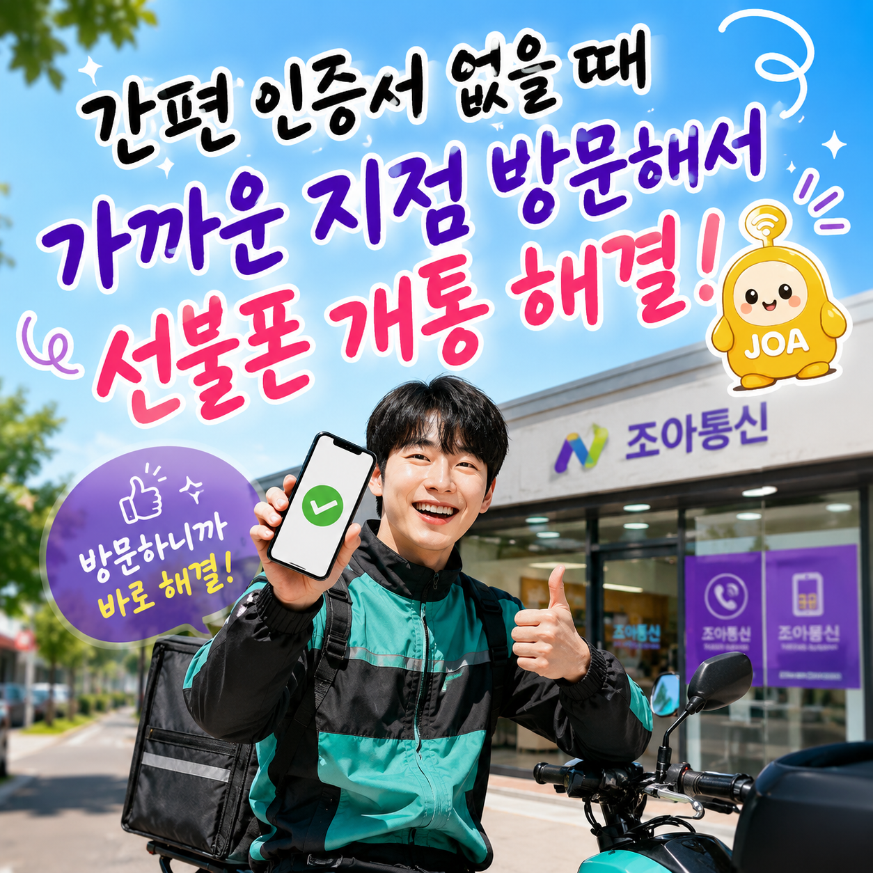 간편 인증서 없이 수원 선불폰 지점 방문 개통