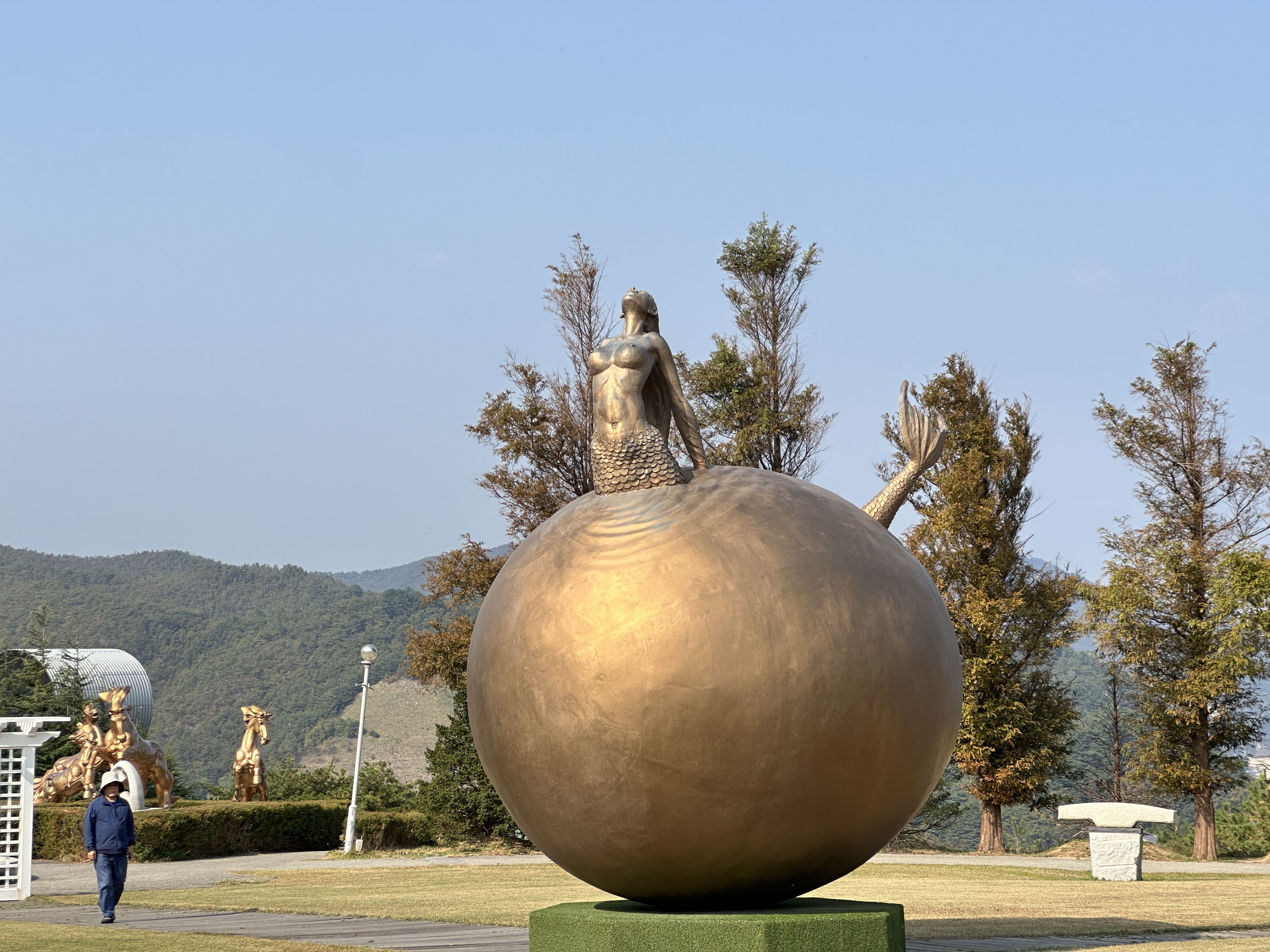 정동진 썬크루즈 조각공원 인어공주동상