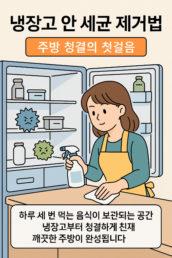 냉장고 안 세균 제거법