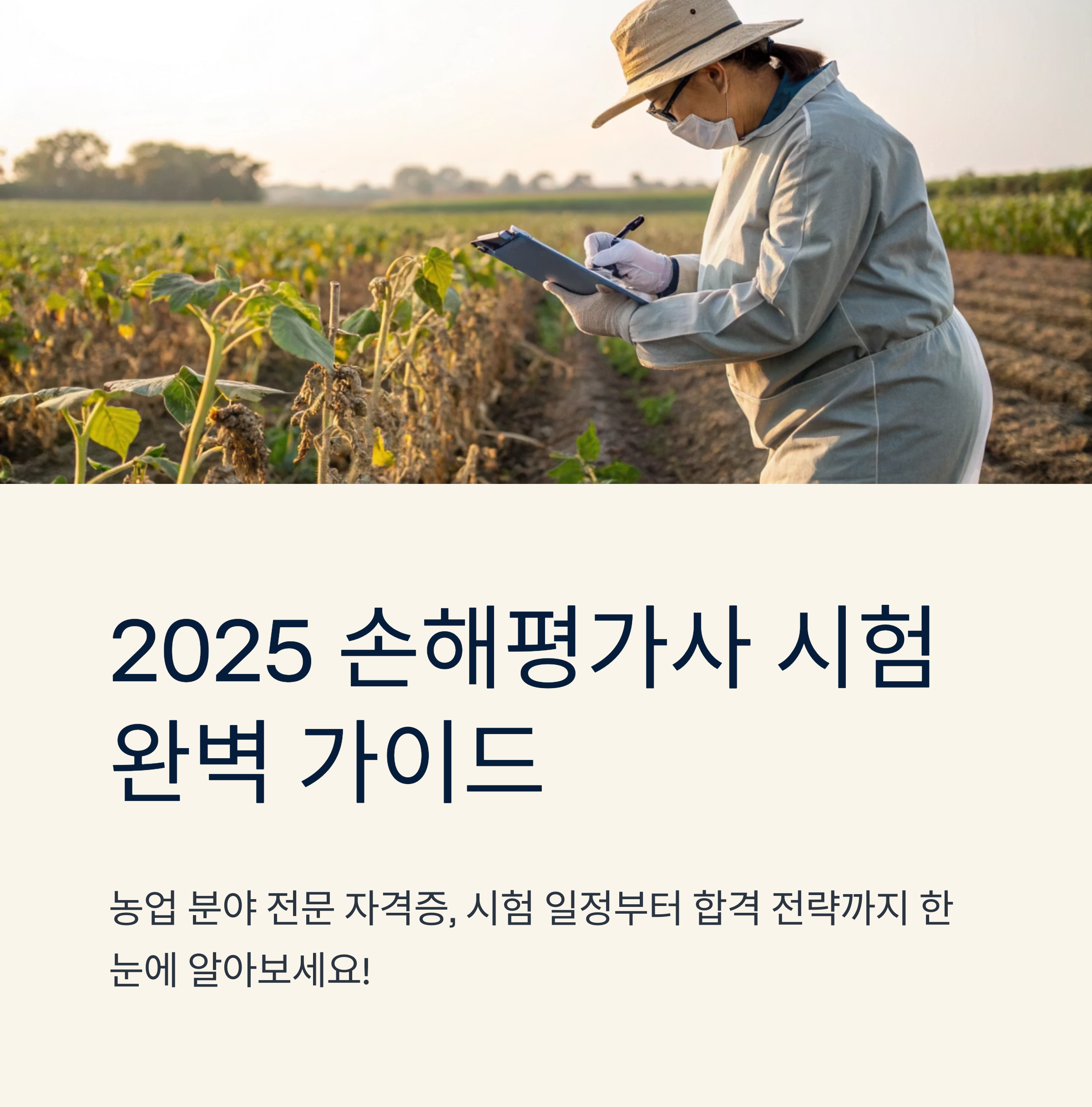 손해평가사 시험일정 2025년 대비 완벽정리