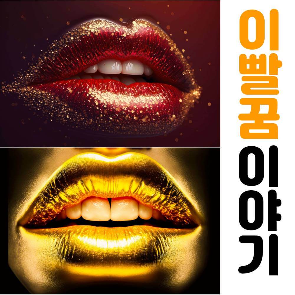 입술과 이빨2개 그리고 '이빨꿈이야기'