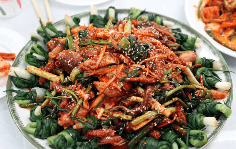 주꾸미 무침요리