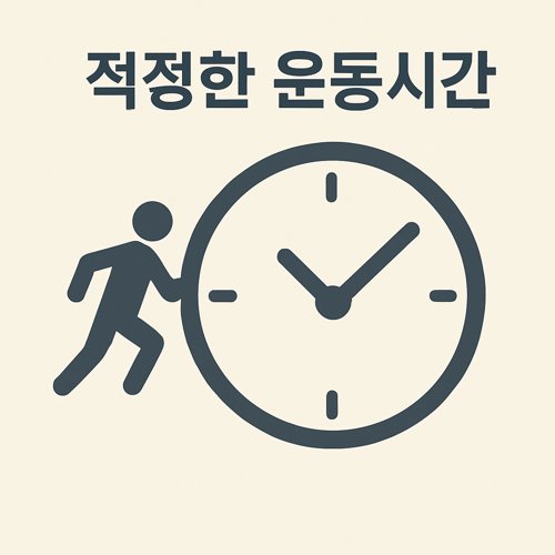 적정한 운동시간 관련 이미지