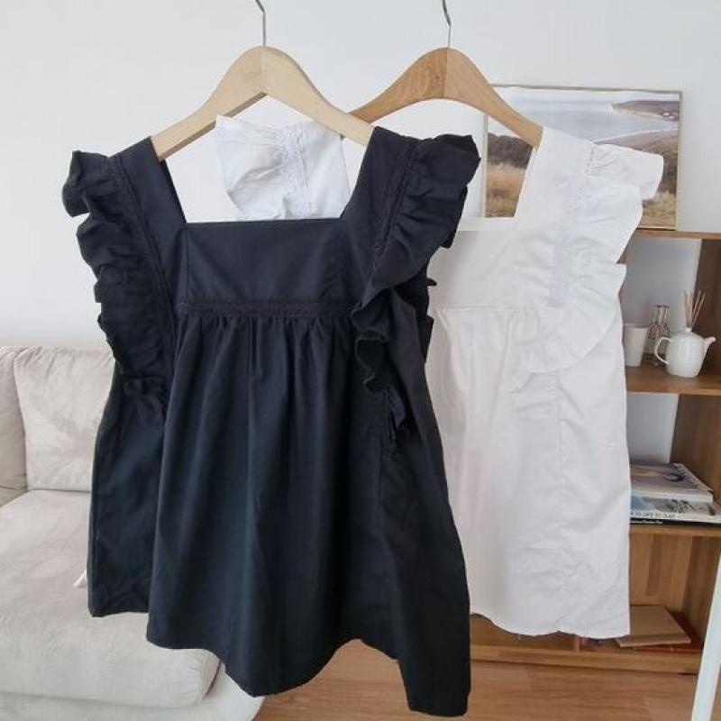 라뮤엣 여성 프릴 나시 블라우스