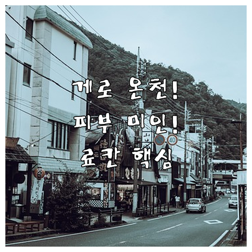 일본 3대 명천 게로 온천 료칸 호텔..