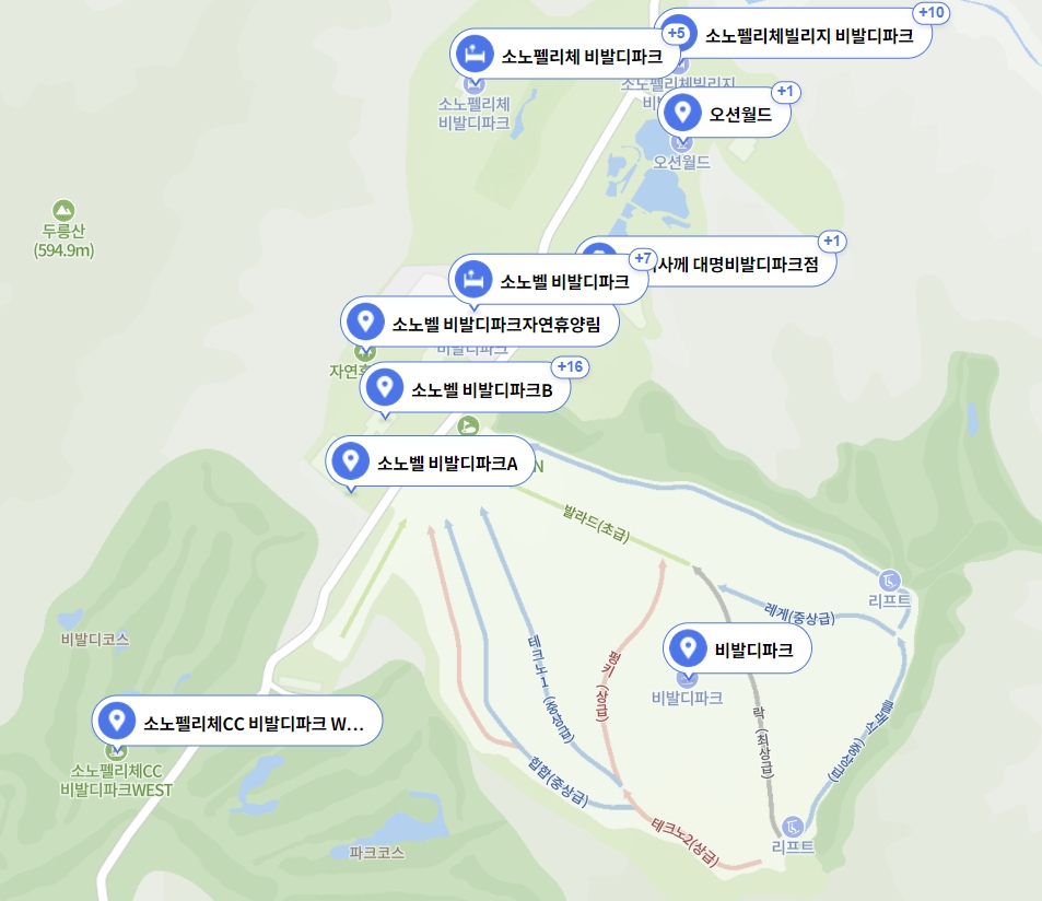 비발디파크 슬로프