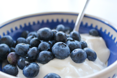 요거트, 혈당 잡기, 블루베리