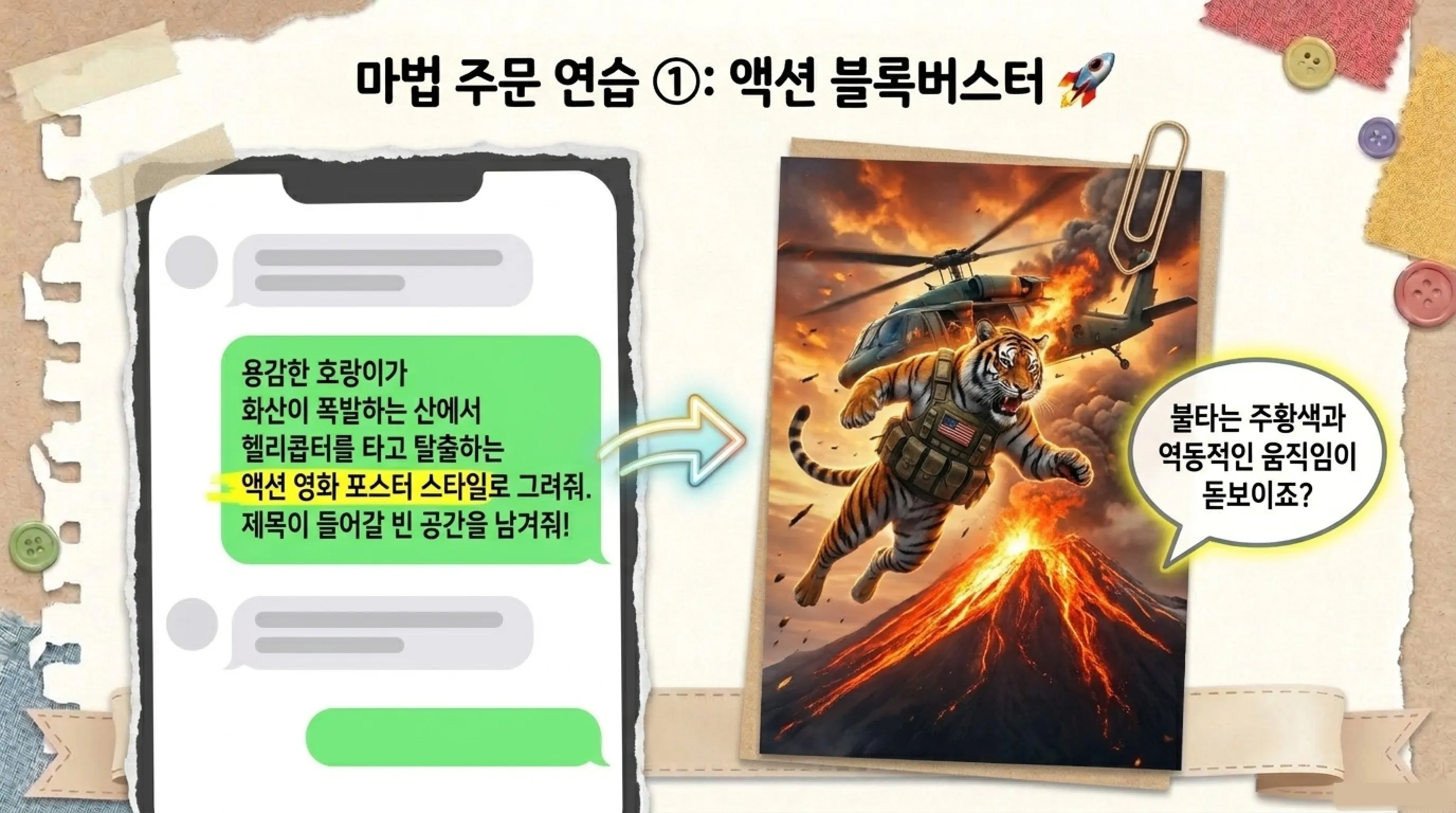 ChatGPT로 나만의 멋진 영화 포스터 만들기 액션 영화