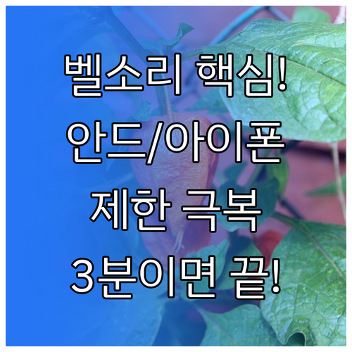 벨소리 개인화의 모든 것 안드로이드 ..