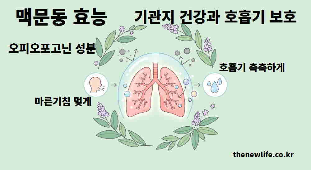 맥문동 효능 기관지 건강 호흡기 보호