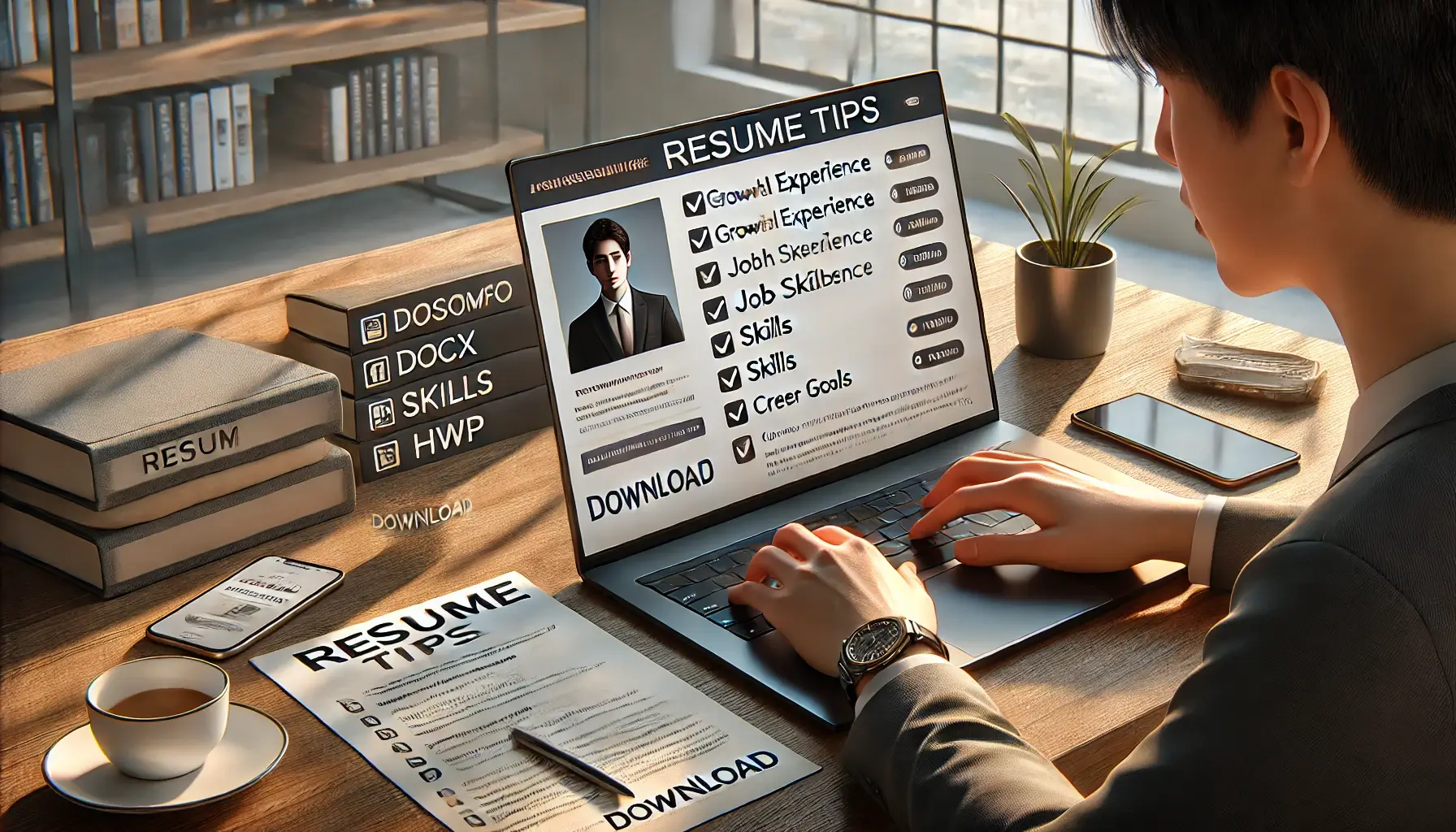 이력서 자기소개서 양식 다운로드 방법