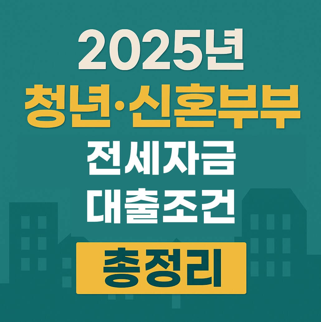 청년 신혼부부 전세자금 대출조건 총정리