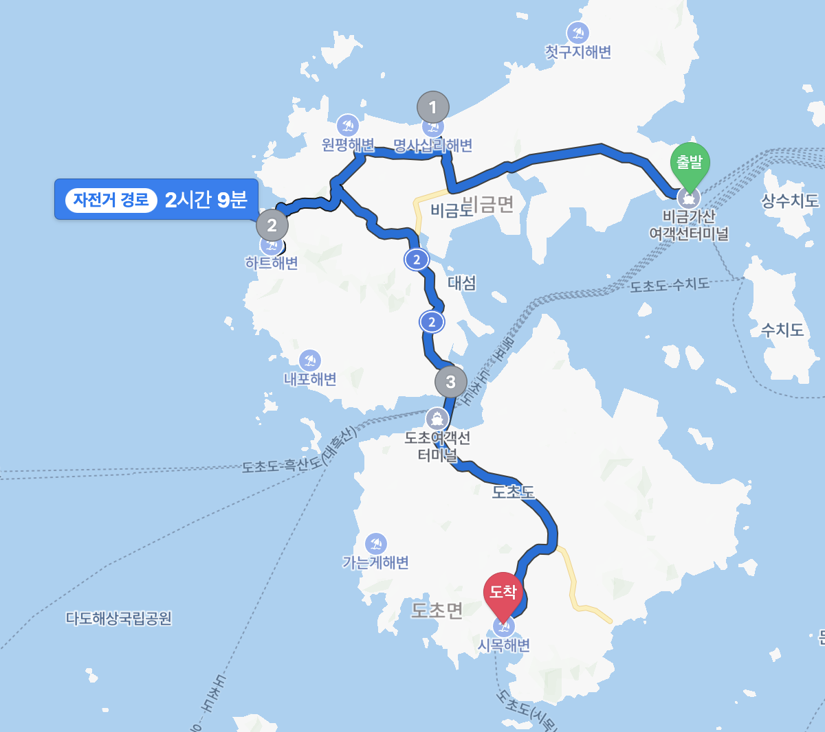 신안 비금도 자전거길