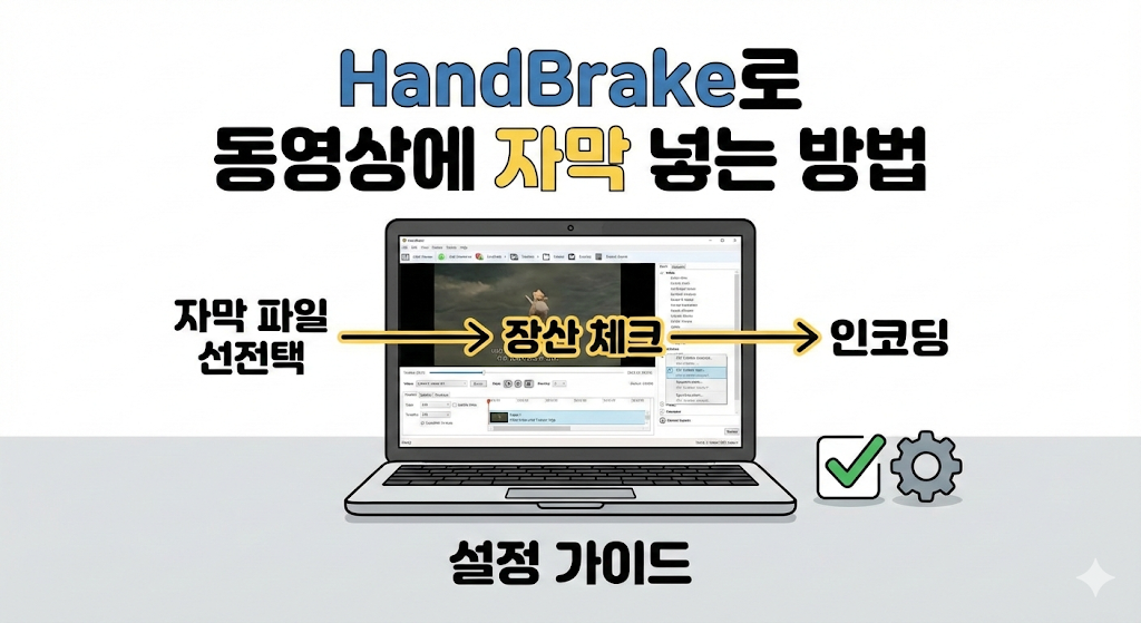 HandBrake로 동영상에 자막 넣는 방법과 설정 가이드