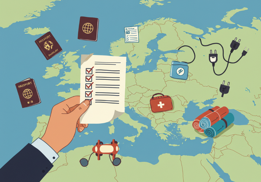 유럽 여행 필수 준비물 체크! 수화물 무게 줄이는 짐싸기 비법 + 무료 체크리스트 제공