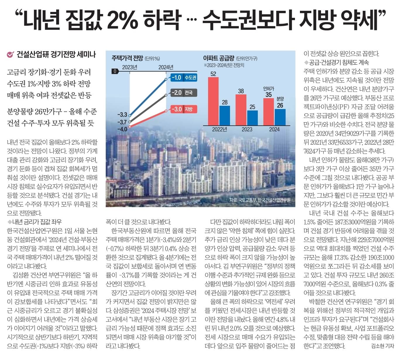 11월 2일 목요일 경제뉴스 신문스크랩