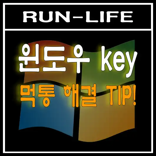 윈도우 키 먹통 해결 TIP