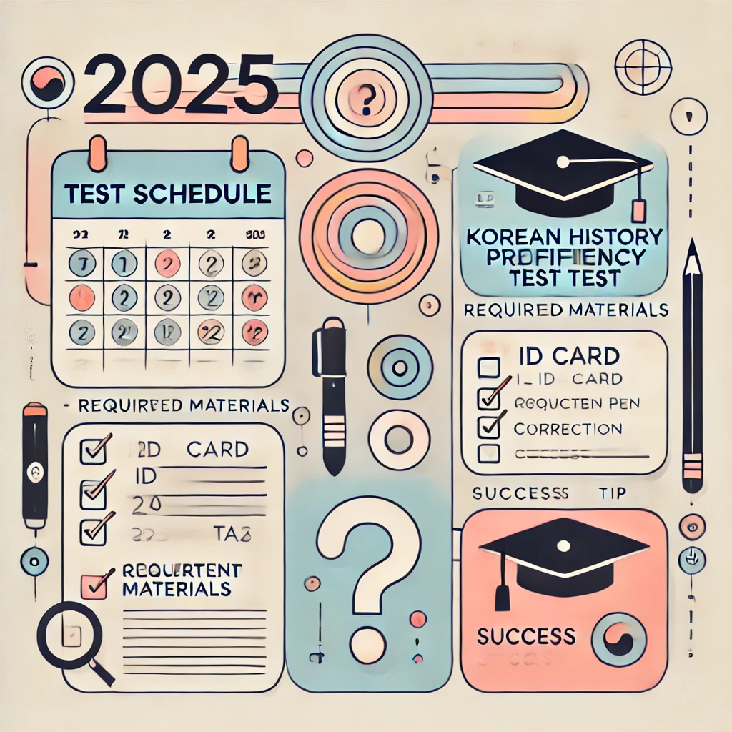 2025년 한국사능력검정시험 신청기간, 시험일정 등 3분 정리