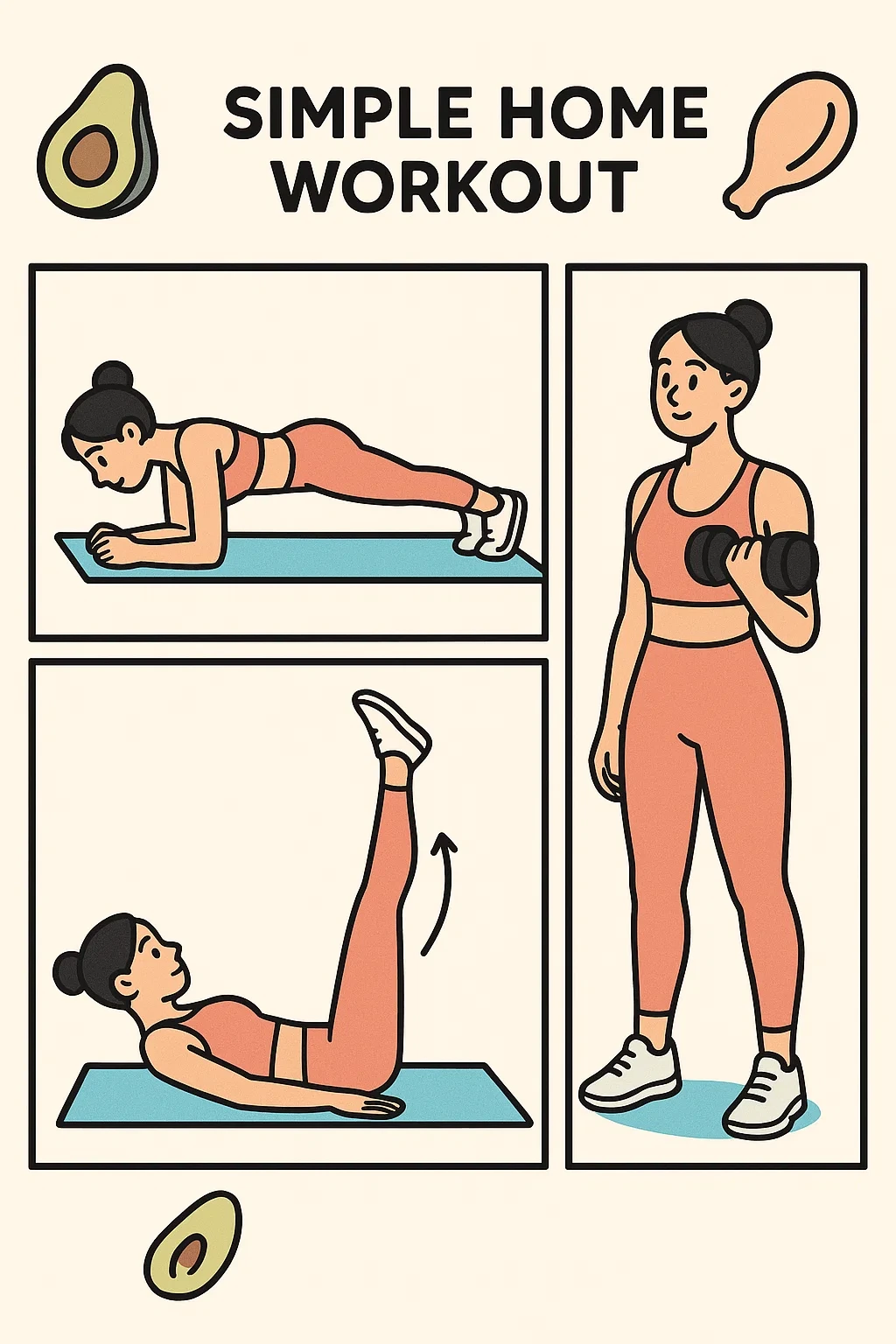 모델처럼 탄탄한 몸매, 홈트가 정답인 이유