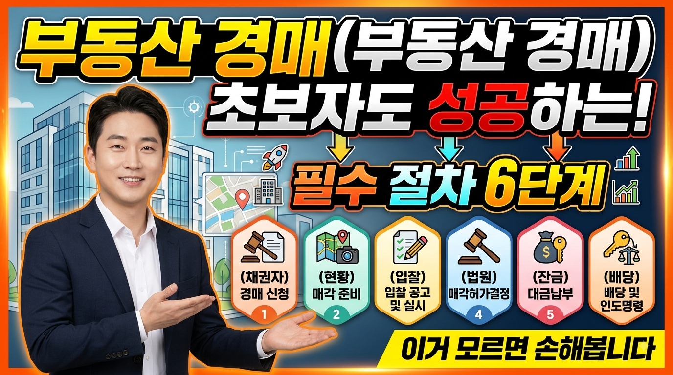 한눈에 보는 부동산 경매 6단계