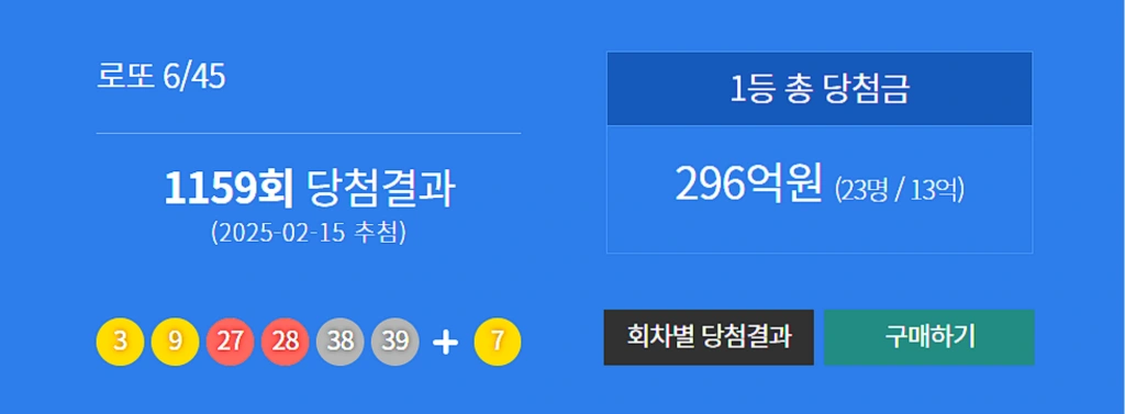 로또-당첨-번호-조회-분석-1159회