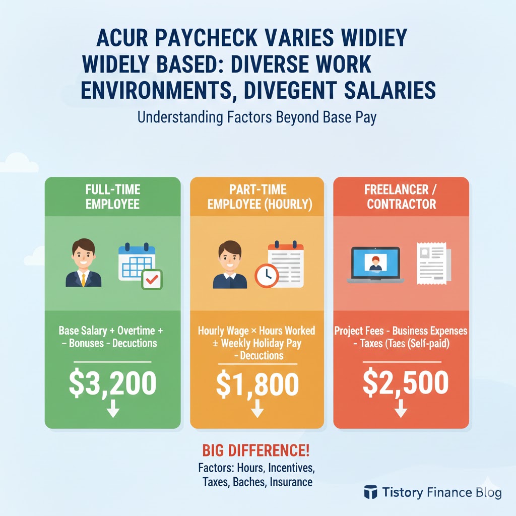 ▲ 다양한 근무 환경에 따라 실수령액은 더욱 달라질 수 있습니다.