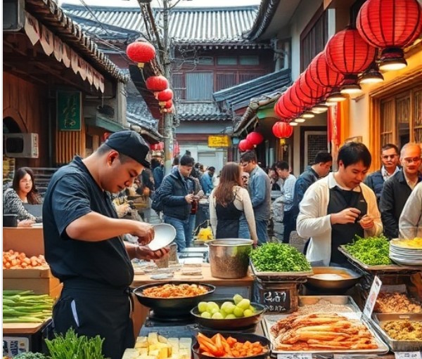 서울. 지방 신선요리 차이 (시장환경, 조리패턴, 식문화)