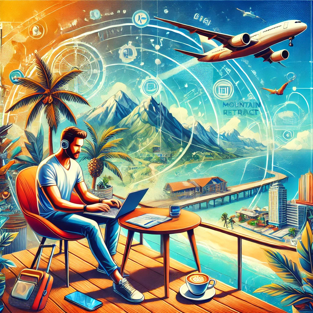 디지털 노마드 삶 사진