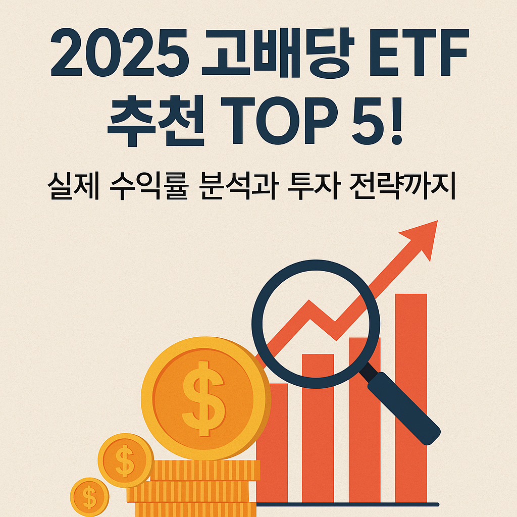 2025 고배당 ETF 추천 TOP 5! 실제 수익률 분석과 투자 전략까지