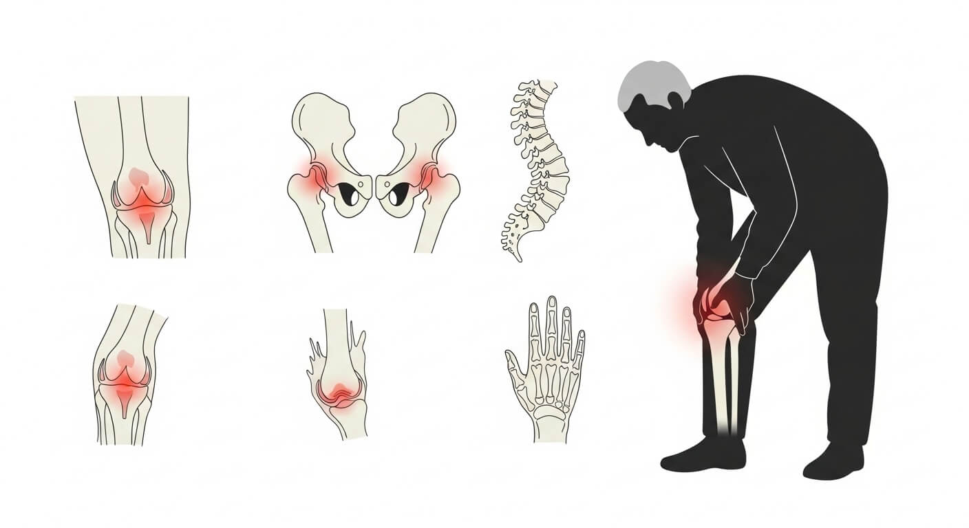 퇴행성관절염 완전 해부 (원인, 증상, 예방법)