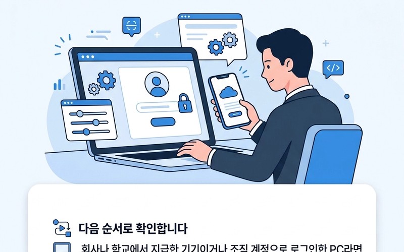 윈도우11 BitLocker 복구 키 찾는 법 및 MS 계정 확인 4단계