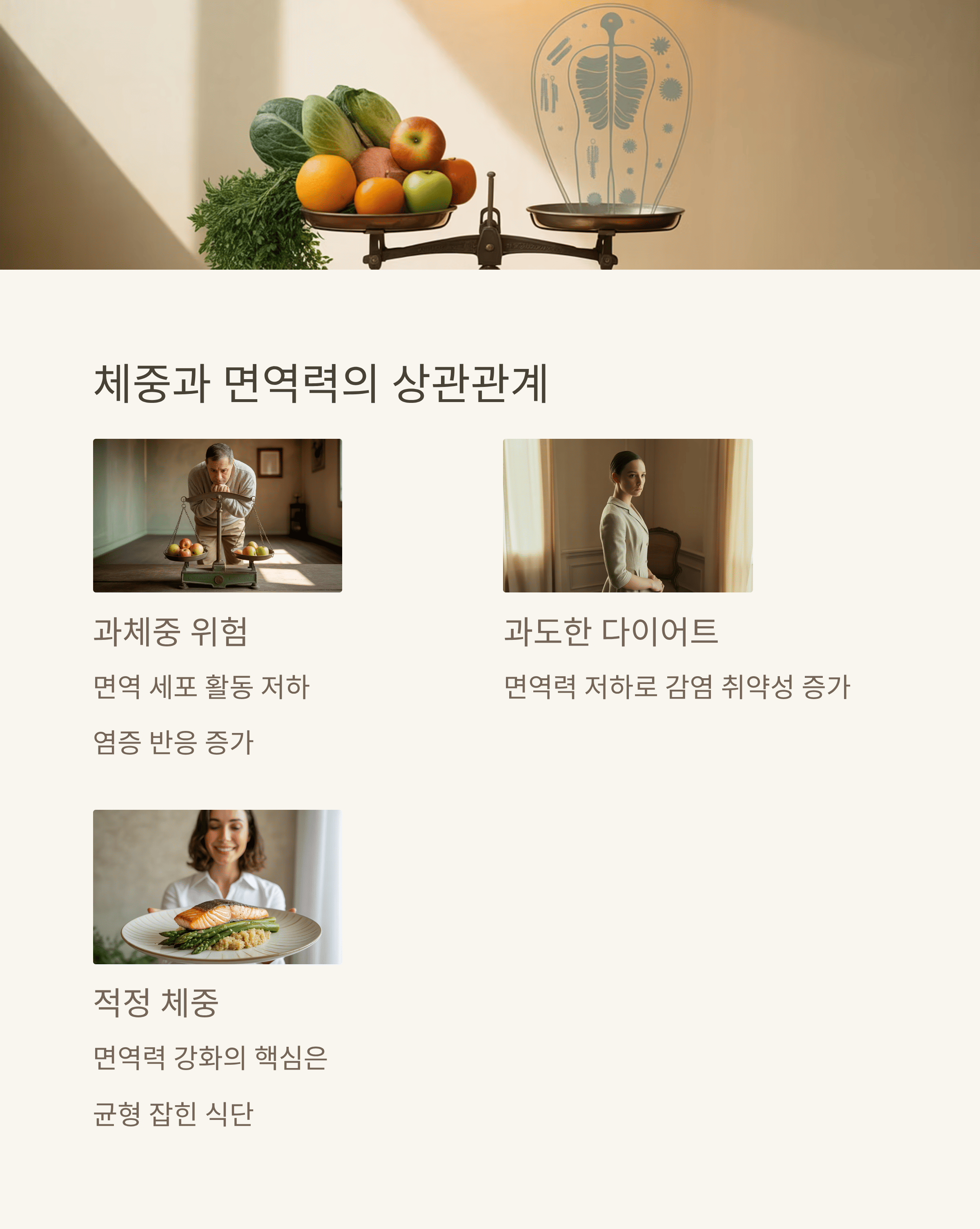 중년의 체중 조절과 면역 강화 가을 식단 가이드