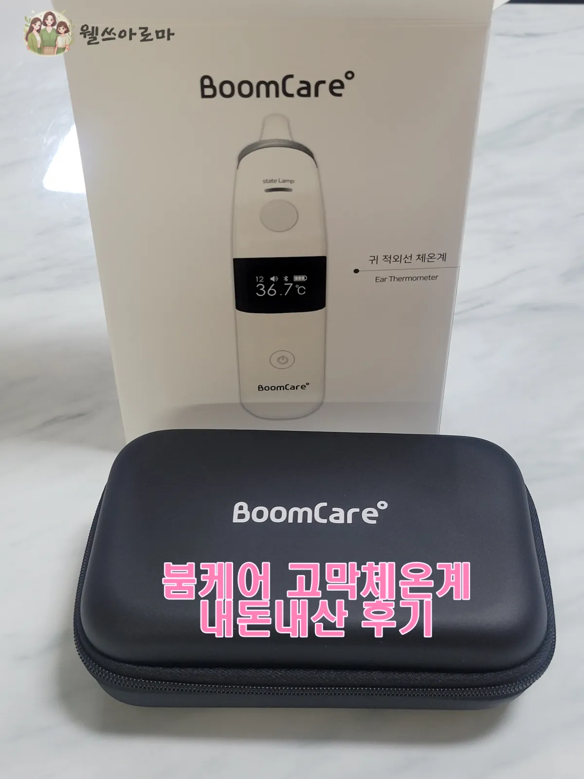 붐케어-고막체온계-박스와보관케이스-내돈내산