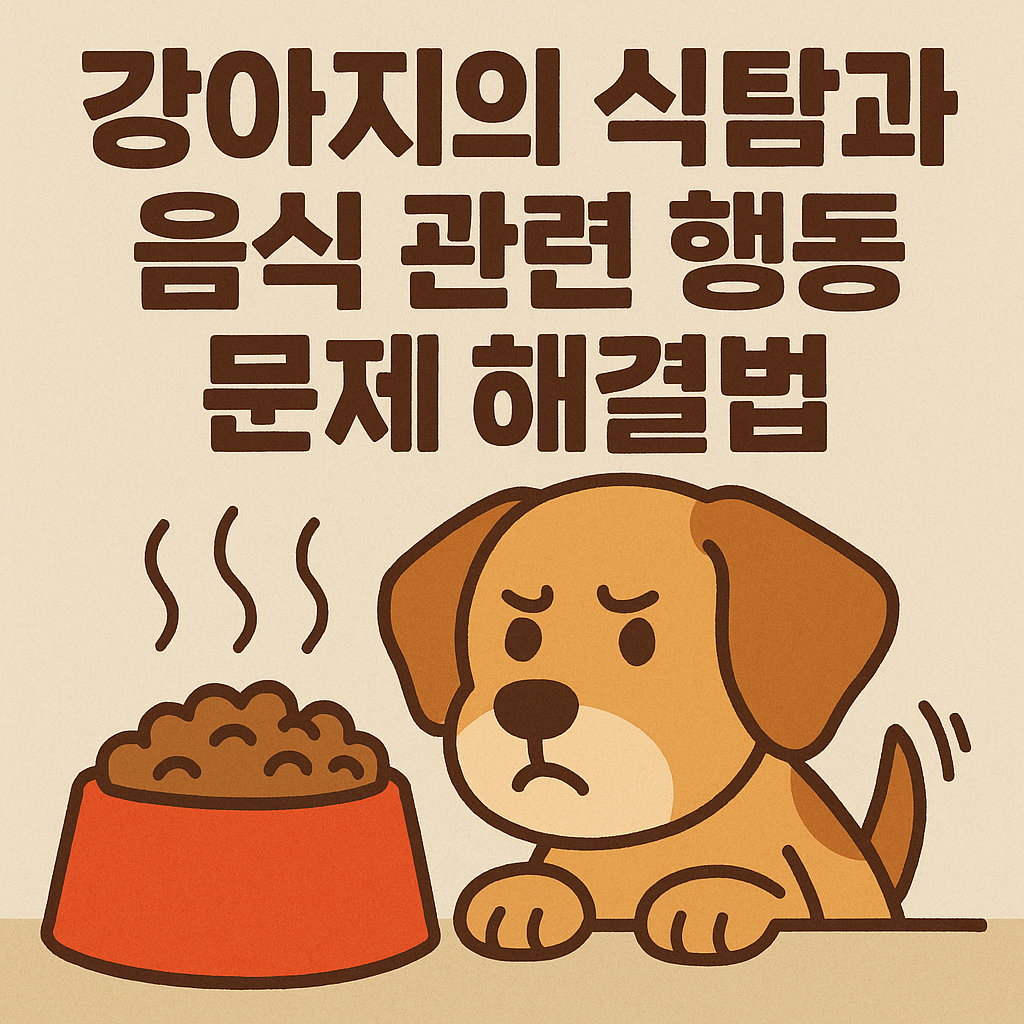 강아지의 식탐과 음식 행동 문제 해결법
