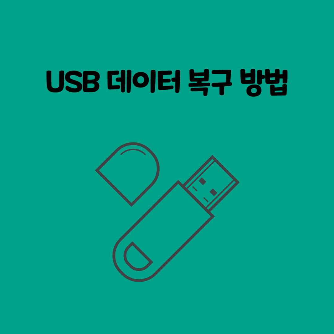 🛠️ USB 데이터 복구 방법 및 추천 프로그램/비용/업체/어플 정리