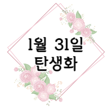 1월 31일 탄생화 노랑 사프란 꽃말 생일 선물하기