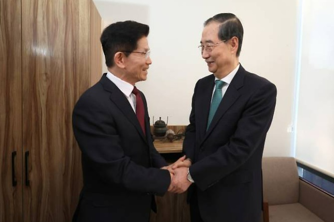 김문수 한덕수 회동 단일화