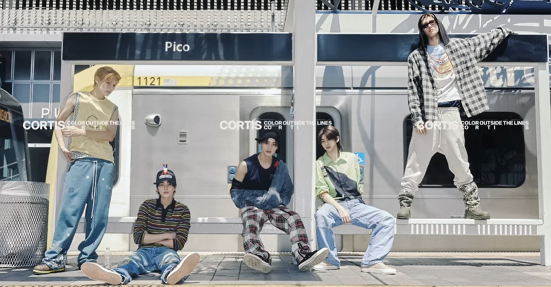 코르티스의 데뷔 앨범 '컬러 아웃사이드 더 라인즈'(COLOR OUTSIDE THE LINES) 멤버들 이미지