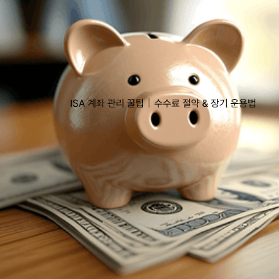 10. ISA 계좌 관리 꿀팁｜수수료 절약 &amp; 장기 운용법