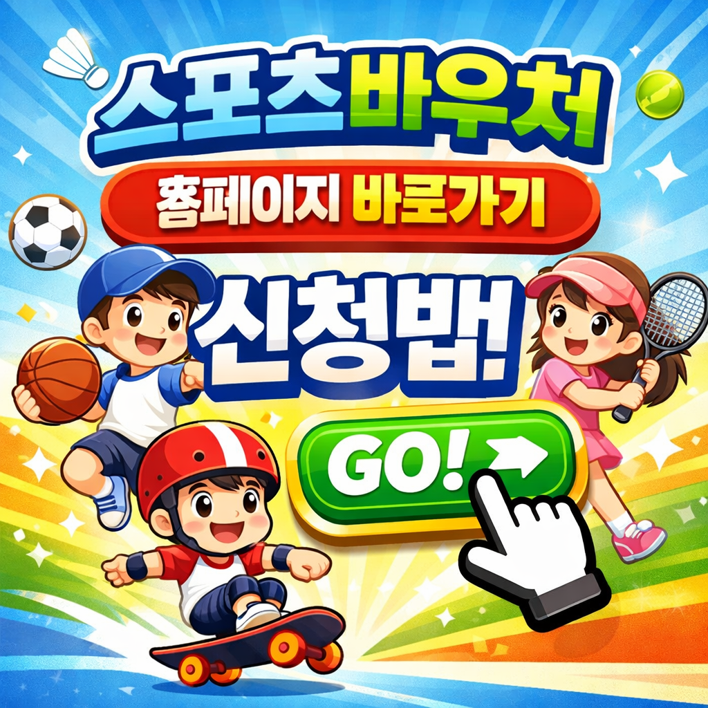 스포츠바우처 홈페이지 바로가기 신청방법